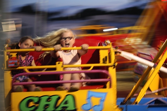 Enjoying Sideshow Alley at last year's event. PHOTO: Katharyn Brine